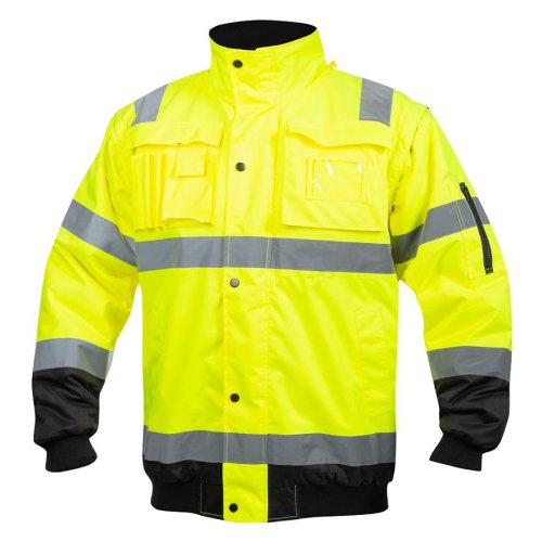 Jacheta de lucru reflectorizanta 2 in 1 howard - galben-negru 3xl galben-negru