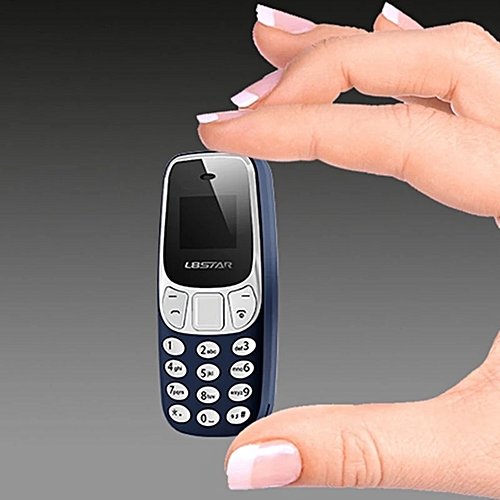 Mini telefon dual sim cu radio fm si bluetooth ,bleumarin