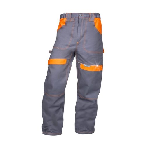 Pantaloni de lucru in talie cool trend - gri/portocaliu 52 gri