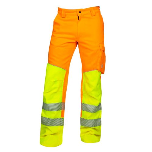 Pantaloni reflectorizanti de lucru in talie signal - portocaliu 48 portocaliu