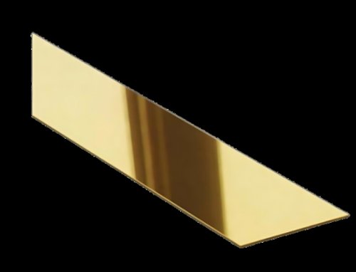 Profil banda decorativa otel inoxidabil auriu lucios 15mm x 0.6mm x 2700mm
