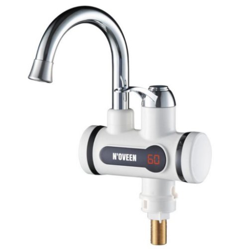 Robinet electric pentru incalzit apa, Noveen iwh360 instant water heater, 3600 w, pe chiuveta, doua duze, alb