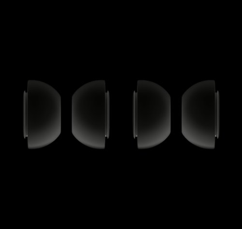 Set 2 perechi de dopuri padforce din silicon pentru casti airpods pro (ear tips), in-ear - negru, l