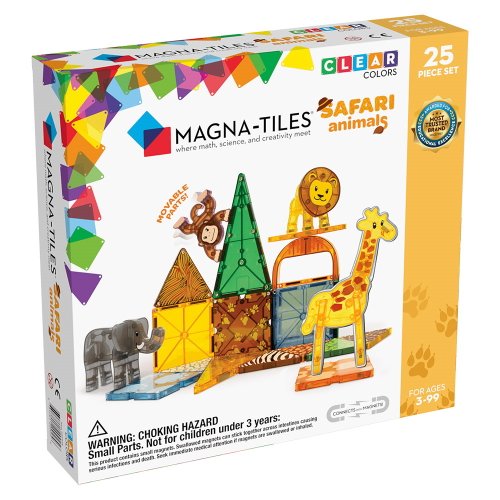 Set magnetic - magna-tiles safari animals, 7toys