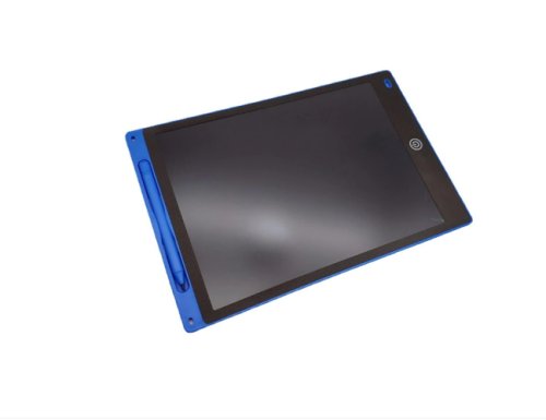 Tableta digitala 12 inch cu pix, pentru scris si colorat cu ecran lcd, baterie inclusa, albastra omc