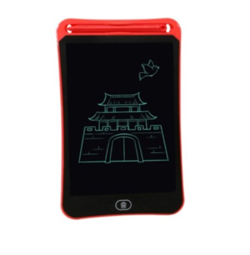 Tableta digitala 12 inch cu pix, pentru scris si colorat cu ecran lcd, baterie inclusa, rosu bmg