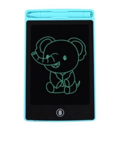 Tableta digitala 12 inch cu pix, pentru scris si colorat cu ecran lcd, baterie inclusa, turcoaz omc