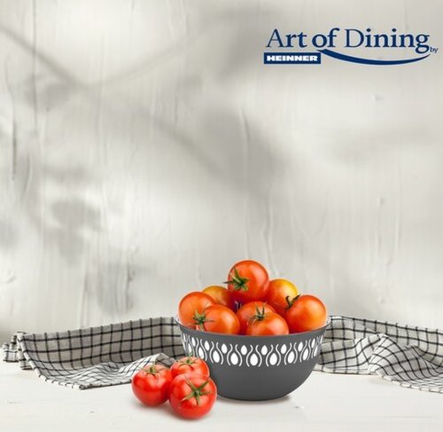 Bol art of dining, 16x7.5 cm, 1l, plastic, gri