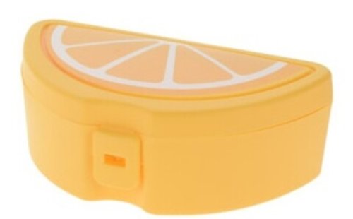 Cutie pentru pranz lemon, 21x7.5x12 cm, polipropilena, galben