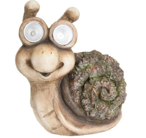 Excellent Houseware Lampa solara de gradina snail, h35 cm