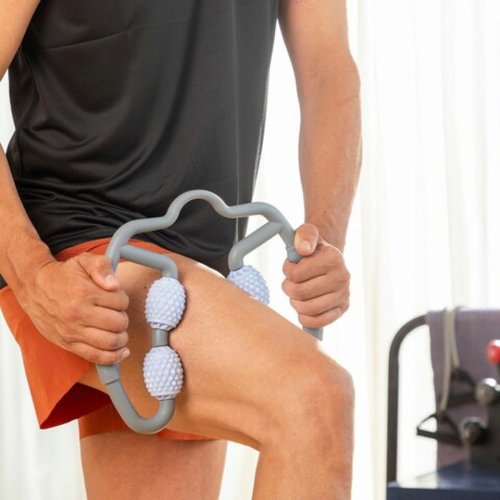 Rola de masaj muscular rollelax, innovagoods, design ergonomic, 23.5 x 27.4 cm