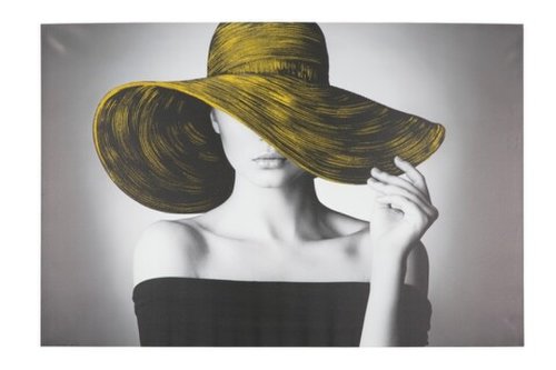 Tablou decorativ hat -d, mauro ferretti, 120x80 cm, canvas, multicolor