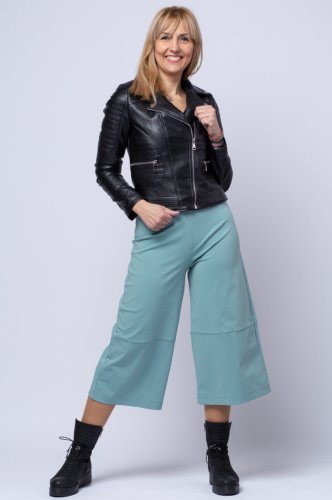 Wendy Trendy Pantaloni 3 4 evazati, turquoise