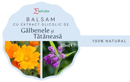 Balsam extract glicolic galbenele tataneasa 30ml - enatura