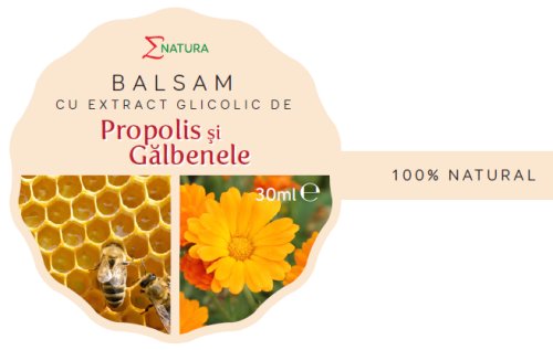 Balsam extract glicolic propolis galbenele 30ml - enatura