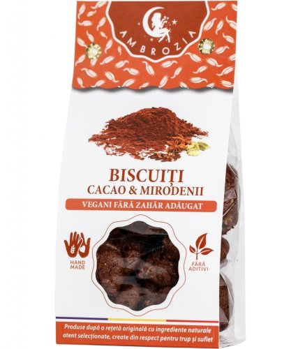 Biscuiti vegani mirodenii cacao 130g - hiper ambrozia