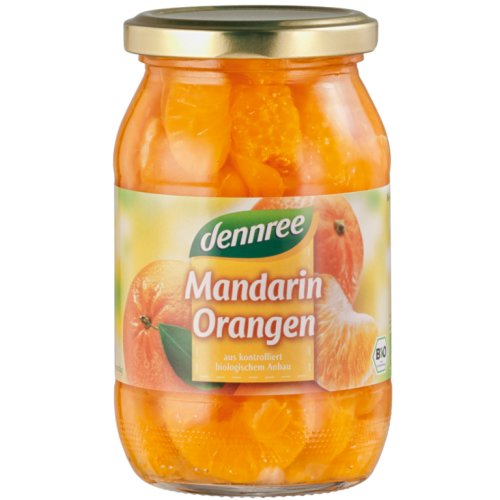 Compot mandarine portocale fara zahar 350g - dennree
