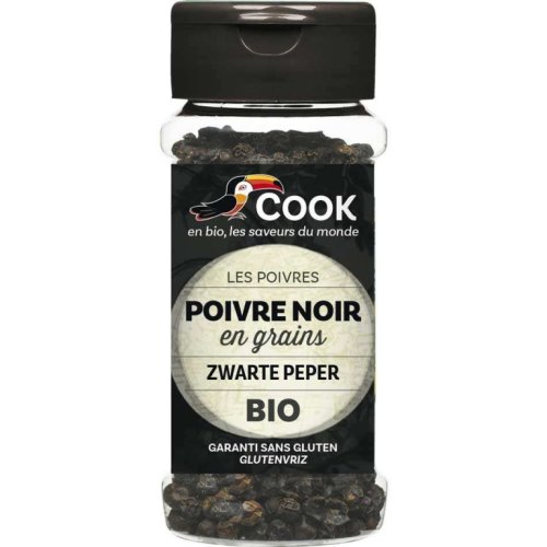 Condiment piper negru boabe bio 50g - cook