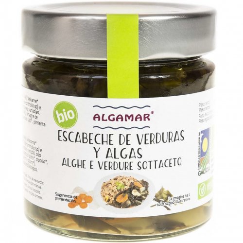 Escabeche legume alge marinate bio 190g - algamar