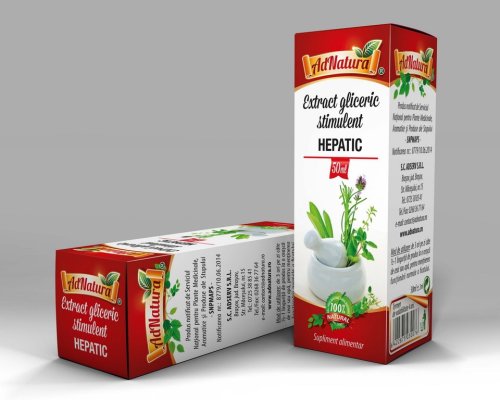 Extract hidrogliceric stimulent hepatic 50ml - adnatura