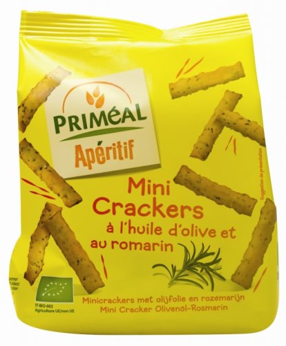 Mini crackers ulei masline rozmarin 100g - primeal