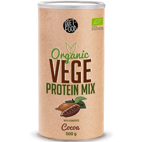 Pulbere proteica mix vegan vege cacao 500g - diet food