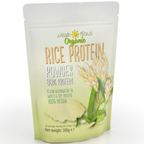 Pulbere proteica orez bio 500g - maya gold