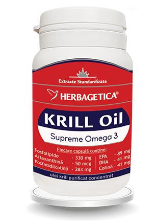 Supreme krill oil omega3 forte 30cps - herbagetica