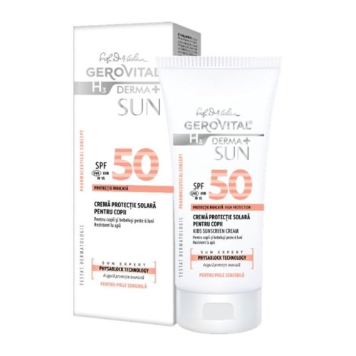 Farmec 46790 gh3 derma+ sun - crema protectie solara copii spf 50, 100 ml