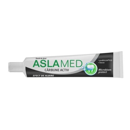 Farmec Aslamed pasta de dinti carbune activ 30080, 75 ml