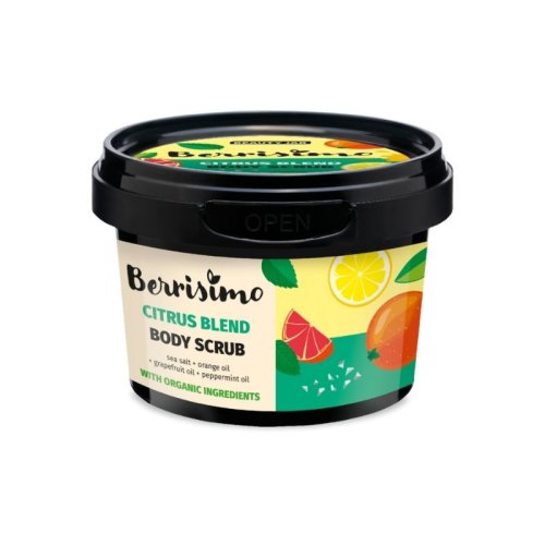 Beauty jar scrub pentru corp cu sare de mare si ulei de portocale, berrisimo, 400 g 