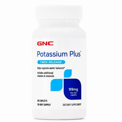 Gnc potassium plus 99 mg, 60 tablete
