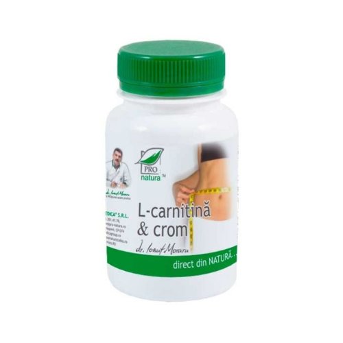 Medica Farm Impex L-carnitina & crom, 60 capsule