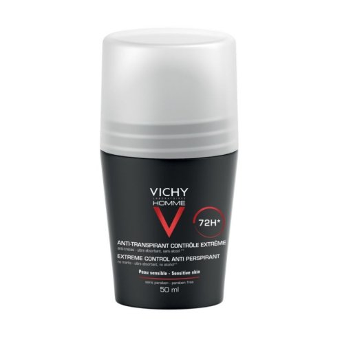 Vichy homme deodorant roll-on eficacitate 72h, 50 ml