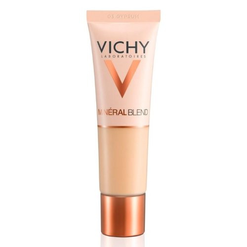 Vichy mineralblend fond de ten hidratant 03 nuanta gypsum cu acid hialuronic si pigmenti minerali, 30ml