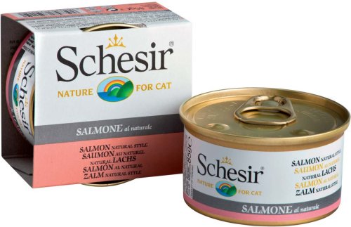 Schesir conservă pentru pisici file de somon al naturale 85g