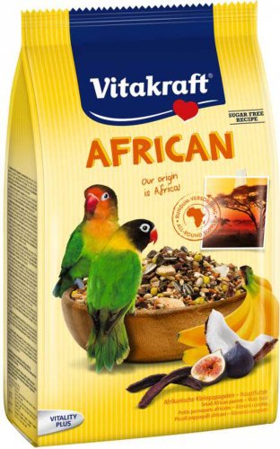 Vitakraft premium menu african pentru agapornis, cu smochine şi curmale 750g